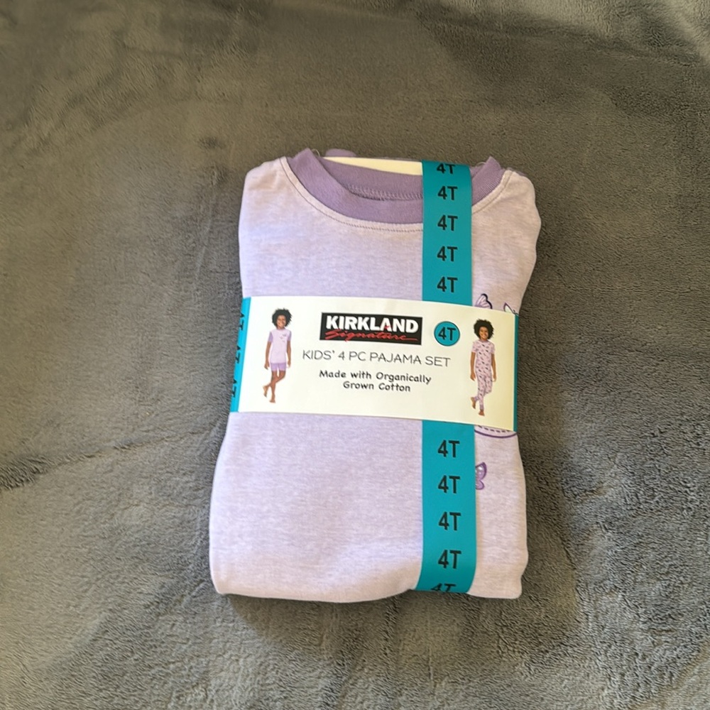 NWT Organic Cotton 4PC PJ Set